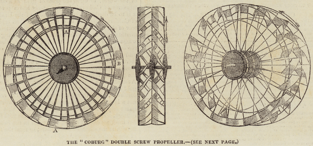 The "Coburg" Double Screw Propeller (engraving)
