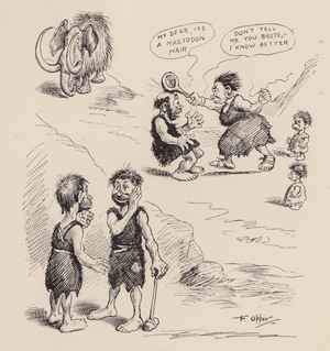 Our Antediluvian Ancestors by F Opper: Number Thirty Four (litho)