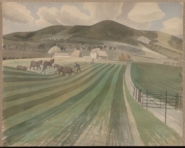Mount Caburn, 1935 (pencil, pen & ink and watercolour on paper)