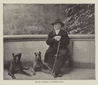 Prince Bismarck at Friedrichsruh (b/w photo)