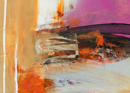 Afterglow, 1999 (Mixed media on paper)