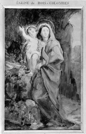Sketch for the Bois-Colombes chapel: The Virgin and Child Jesus, ca. 1876 (oil on canvas)