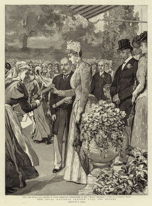 The Royal National Pension Fund for Nurses (engraving)