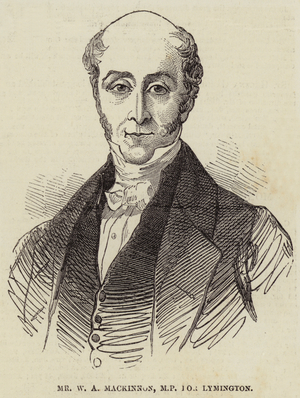 Mr W A Mackinnon, MP for Lymington (engraving)