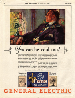 GE General Electric Magazine, advert, USA, 1920s