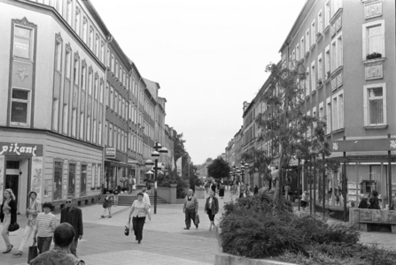 Brühl 09 09 1991, Chemnitz, Brühl Boulevard, shopping mile Chemnitz Saxony FRG, 1991 (photo)