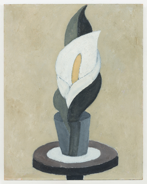 Still Life (The Lily), 1916-1917 (oil on panel)