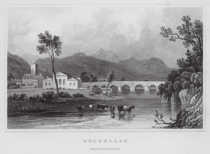 Dolgellau, Merionethshire (engraving)