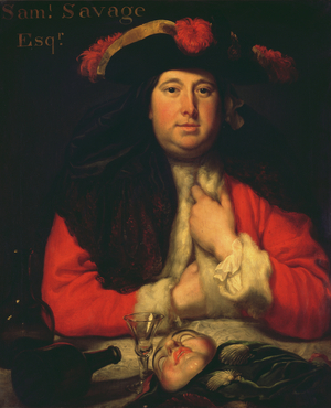 Samuel Savage Esq., 1744 (oil on canvas)