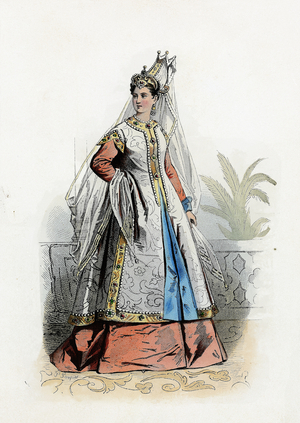 Roxelanel or Roxelana, wife of Suleiman II the Magnificent, 16th ... (engraving)