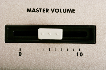 Master volume slider on