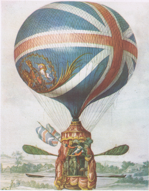Lunardi's Balloon, from British Adventure published by Collins, 1947 (colour litho)