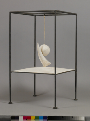 Suspended Ball, 1931 (1965 version) (plaster & metal)
