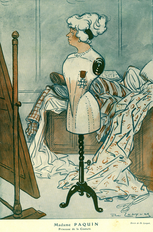 Jeanne Paquin receives the Cross of the Legion of Honour, 1913 (illustration)