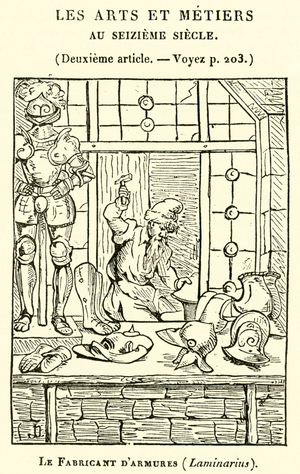 Le Fabricant d'armures, Laminarius (engraving)