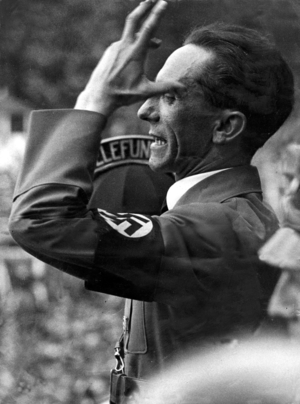 Joseph Goebbels (b/w photo)