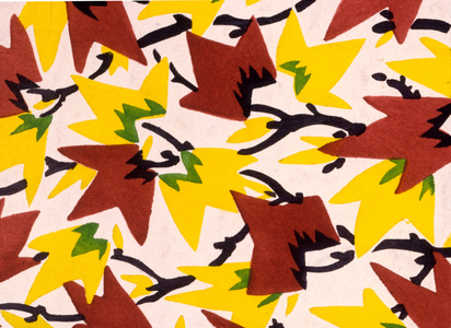 Design for Textile or Wallpaper (colour litho)