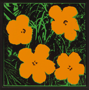 Flowers, 1964 (synthetic polymer and silkscreen inks on canvas)