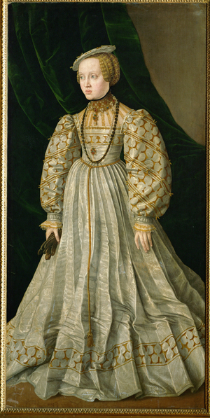 Archduchess Anna, daughter of King Ferdinand and his wife, Anna of Hungary, married Albrecht of Bavaria (painting on canvas)