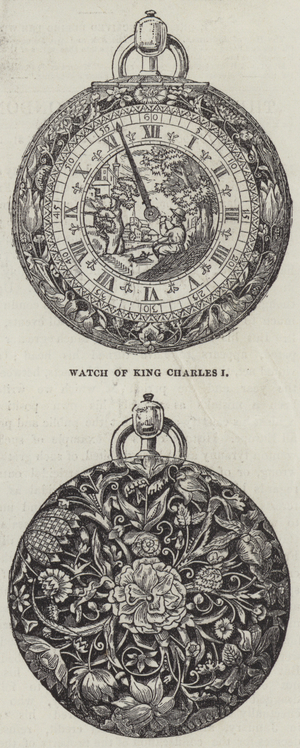 Watch of King Charles I (engraving)
