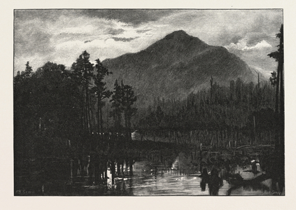 Mount Orford, Canada, Nineteenth Century Engraving