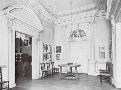 Westminster School, London: Ante-Room to School Library, Ashburnham House (b/w photo)
