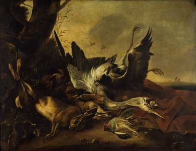 Display of dead game, between 1621 and 1661 (oil on canvas)