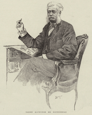 Baron Alphonse de Rothschild (engraving)