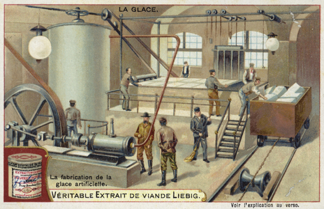 Manufacturing of artificial ice (chromolitho)