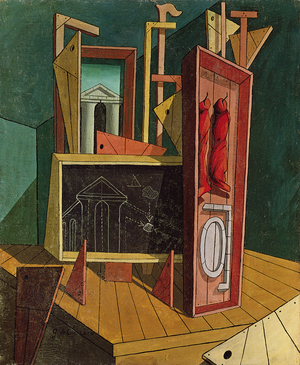 Metaphysical Interior, 1917 (oil on canvas)