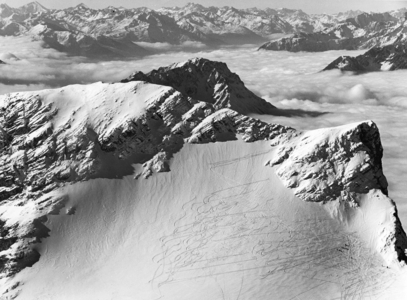 The Zugspitze (b/w photo)