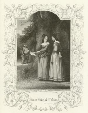 The Merry Wives of Windsor, Act II scene i (engraving)