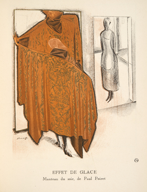 Effet de Glace, from a Collection of Fashion Plates, 1920 (pochoir print)
