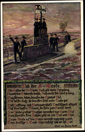 Artist U Boat with Soldiers on the High Sea, Poem