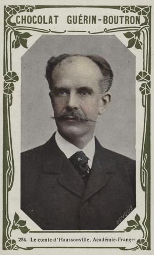 Le comte d'Haussonville, Academie-Francaise (coloured photo)