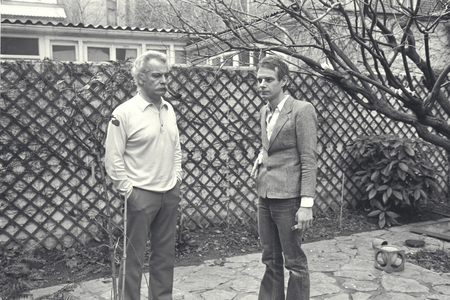 Georges Brassens, with Jean Claude Vannier, 1973 (photo)
