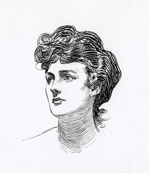 A Gibson Girl, c.1902 (litho)