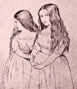 Cosima and Blandine Liszt, daughters of Franz Liszt