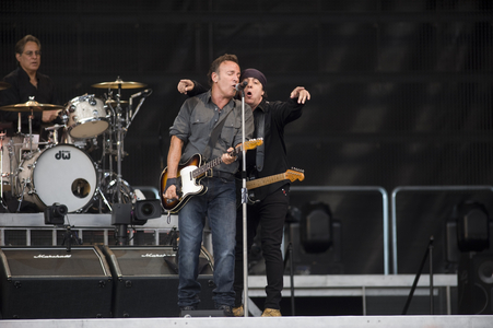 Bruce Springsteen and the E-Street Band live at the Olympic Stadium in Munich, 2009 (photo)