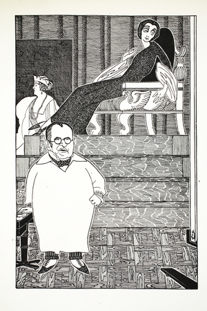 Sir John Lavery, illustration from Eighty Eight Cartoons by Powys Evans, pub. Cayme Press, 1926 (litho)