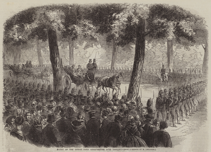 Entry of the Grand Duke Constantine into Toulon (engraving)