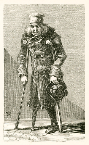 "Lilly," who lost his leg in some repairs at Westminster (engraving)