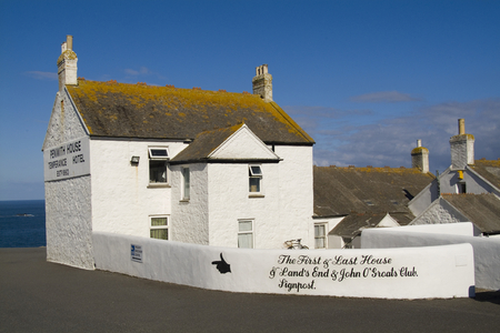 Southernmost Tip Of England Lands End In Cornwall. The First And Last House Of England