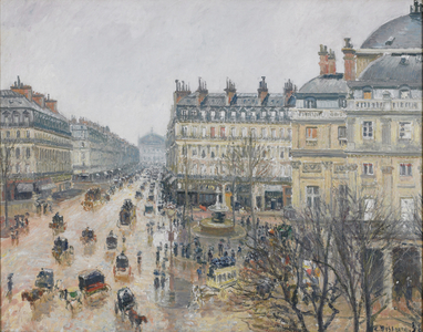 Place du Théâtre Français, Paris: Rain, 1898 (oil on canvas)