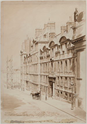 The old Sorbonne, Paris, 1895 (drawing)