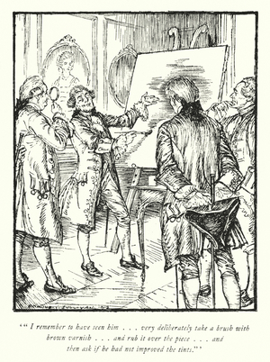 Illustration for The Vicar of Wakefield by Oliver Goldsmith (litho)