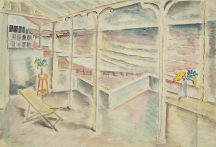 Terrace, Portslade, 1927 (w/c over pencil)