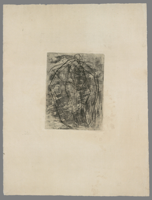  Figure dans polyèdre, c.1933–34 (copper engraving)