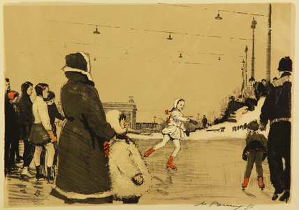 The First Show, In Gorky Park, Moscow, 1957 (litho)