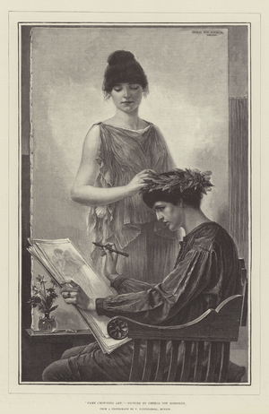 Fame Crowning Art (engraving)